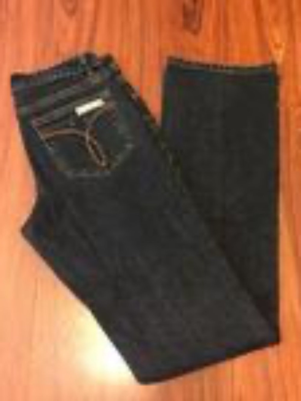 Y2K Vintage Low Rise Bootcut Jeans. Black Calvin Klein
